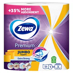 Паперові рушники Zewa Jumbo Premium 3 шари 1 рулон 230 відривів (7322541192017) - мініатюра 2