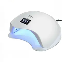 Ультрафіолетова лампа для нігтів настільна сушка для гель лаку UV-LED Sun 5 - 48W - мініатюра 5