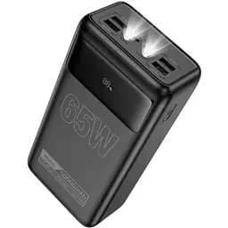 Зовнішній акумулятор (павербанк) Hoco DB81A Apollo 50000mAh 65W Black