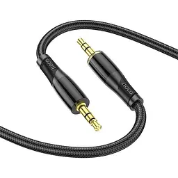 Кабель Hoco UPA25 Transparent Discovery Edition AUX audio cable 1 м чорний