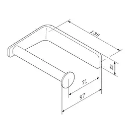 Тримач для туалетного паперу AM.PM Inspire 2.0 A50A34100 - мініатюра 7