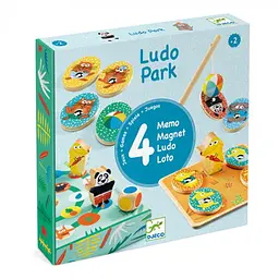 Настільна гра Djeco Набір ігор 4 в 1 Лудопарк (Ludo Park) (DJ01698)