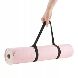 Килимок (мат) спортивний 4FIZJO TPE 180 x 60 x 0.6 см для йоги та фітнесу Pink/Grey (P-5907739317063) - мініатюра 2