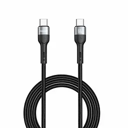 Кабель Winso Pro Type-C to Type-C 60W TPE+плетіння 2м чорний(223205B)