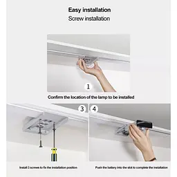 Портативний бездротовий світильник Ezvalo Wireless Smart Hand Sweep Cabinet Light 55cm LC2-55 - мініатюра 5