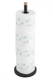 Стійка тримач для туалетного паперу Yoka SP1 Black Bamboo P.SP1-BLK-B, Чорний матовий - мініатюра 3