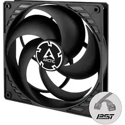 Вентилятор 140 мм Arctic P14 PWM PST чорний 140х140х27 мм PWM 200-1700 об/хв 4-pin гідравлічний підшипник (ACFAN00125A)