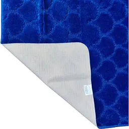 Килимок для ванної Vezzer Standart 80x120 см темно-синій (VZSB6505) - мініатюра 3