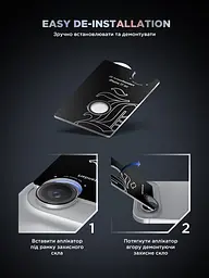 Захисне скло для камери Apple iPhone 17 Air, Supreme BI, прозорий колір, з рамкою, глянцеве скло для захисту лінз, протиударне, прозоре, з клейовим шаром по контуру, не впливає на якість фото, ArmorStandart (ARM86452) - мініатюра 11