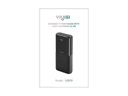 Зовнішній акумулятор (Power Bank) VIYISI G3015 30000mAh 22,5W (X001XFVS1J) чорний - мініатюра 8