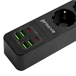 Мережевий фільтр Proove Power Socket P-03 (3 х розетки 4 х USB 2 х Type-C) 2 м - мініатюра 4