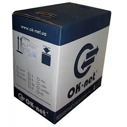 Кабель мережевий OK-Net UTP-cat.5е LSOH 305м (КПВонг-HF-ВП(350) 4*2*0,51)