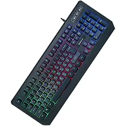 Клавіатура REAL-EL Comfort 7001 Backlit Black (EL123100035) [128770] - мініатюра 5