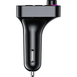 FM модулятор Havit HV-FM819BT USB-A+USB-C PD24W RGB Black (HV-FM819BT) - мініатюра 4