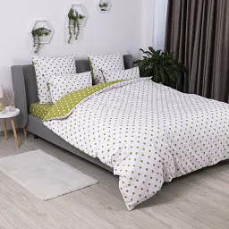 Комплект постільної білизни ТЕП Olive Dots 70x70 полуторний оливковий - мініатюра 3