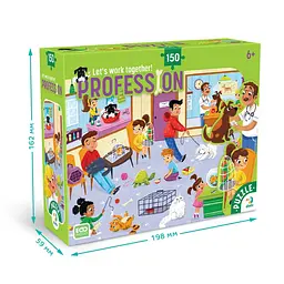 Пазл дитячий "Професії. Ветеринар" DoDo Toys 300701, 150 елементів - мініатюра 4