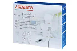 Ardesto Вентилятор підлоговий 40 см 45Вт пульт ДК опора кругла білий - мініатюра 7