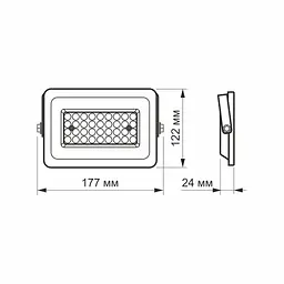 Прожектор Videx LED 30W 5000K 220V (VL-F2e-305W) - мініатюра 4