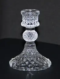 Свічник Crystal New Miracle скляний 10 см (83241011-4) - мініатюра 3