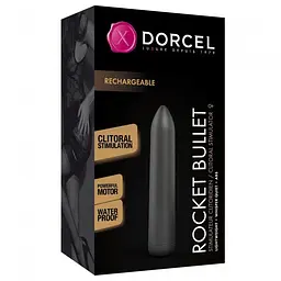 Перезаряджувана віброкуля Dorcel Rocket Bullet Black - мініатюра 3