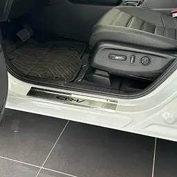 Накладки на пороги для Honda CR-V VI 2023- Нержавіюча сталь із загином та Логотипом 4 шт (Premium P-HO40) - мініатюра 4