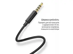 Навушники з мікрофоном ColorWay Slim 3.5 mm Wired Earphone Blast 2 Black (CW-WD02BK) - мініатюра 10
