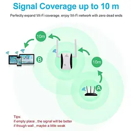Підсилювач WiFi сигналу ретранслятор Wi-Fi Pix-Link LV-WR29 2.4 GHz репітер точка доступу White (18659) - мініатюра 5