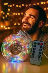 Гірлянда XPRO кольорова з пультом на 350 ламп (47933-LIGHT 350-rgb_237) - мініатюра 2