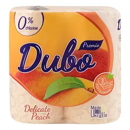 Туалетний папір Диво Premio Delicate Peach, тришаровий, 4 рулони - мініатюра 5