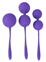 Вагінальні кульки Sweet Smile 3 Kegel Training Balls, 3 шт., фіолетовий