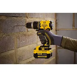Дриль-шурупокрут Stanley FatMax 20V ударний безщітковий з двома акумуляторами 18 В 4 Аг (SFMCD721M2K-QW) - мініатюра 6