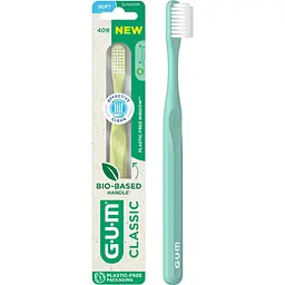 Зубна щітка GUM Classic Bio-Based Handle м'яка світло-зелена - мініатюра 9