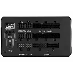 Блок живлення Corsair HX1200i 1200W 80+ Platinum (CP-9020070-EU) Black Б/в - мініатюра 4