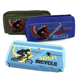 Пенал Bicycle, 2 відділення, 20x10x4 см, 03L-P (В асортименті) - мініатюра 2