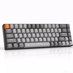 Бездротова клавіатура ZIYOULANG K68 Gray | 2.4G, Bluetooth