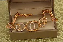 Браслет Xuping Jewelry офіційне обручення 17 см 16 мм золотистий