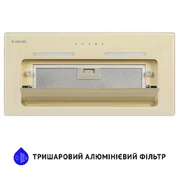 Витяжка повновбудована MINOLA HBI 6873 IV GLASS 1200 LED Line - мініатюра 4