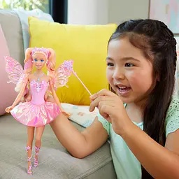 Лялька-фея Barbie Фантастичний світ Чарівна гра кольорів (JCP76) - мініатюра 6