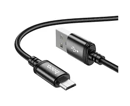 Кабель Hoco X91 microUSB 3 метра штекер микро-нейлоновое оплетение - миниатюра 2