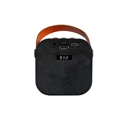 Портативна колонка з мікрофоном блютуз караоке колонка музична чорна Colorful Karaoke K12 Black - мініатюра 6
