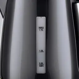 Електрочайник мережевий з шкалою рівня води Maestro MR-033-black об'єм 1.7 л електричний чайник дисковий для дому 2000 Вт з захистом від перегріву та автоматичним відключенням Чорний - мініатюра 3