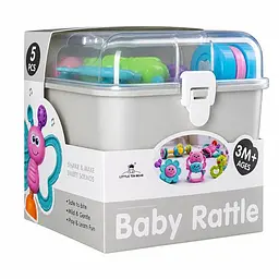Набір дитячих брязкалець "Baby rattle" Bambi 3172(Grey) у наборі 5 штук