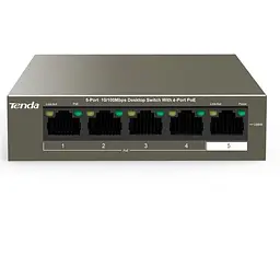 Комутатор Tenda TEF1105P-4-38W - мініатюра 4