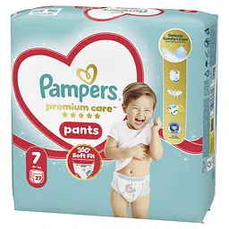 Підгузки-трусики Pampers Premium Care Pants Розмір 7 (15+ кг) 27 шт.  - мініатюра 2