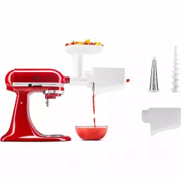 Набір з 2 насадок KitchenAid 5KSMFVSFGA для перетирання овочей/фруктів + м'ясорубка (5KSMFVSP+5KSMFGA) - мініатюра 3