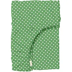 Простирадло на резинці для коляски та люльки Cosas Green Dots CS1 40х80х5 см (DropGreen_FittedStroller_40х80)