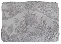 Простирадло махрове жакардове Parisa Home Premium 200х220 щільність 470 г/м2 сіре - мініатюра 2