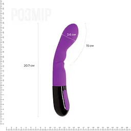 Вібратор Adrien Lastic Nyx 2.0 стимуляція точки G і входу в піхву перезаряджається - мініатюра 2
