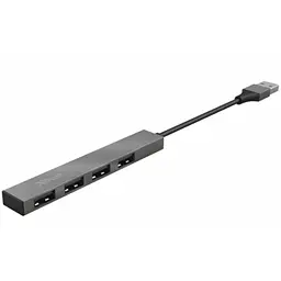 USB-Хаб Trust 4-Портовий Концентратор Halyx Aluminium Mini USB 2 .0 Hub Halyx 4-PORT Mini USB 2.0 Hub (23786) - мініатюра 2