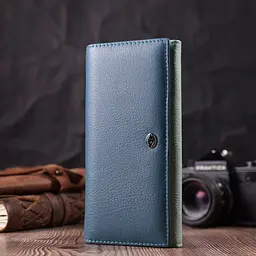Цікавий жіночий гаманець з натуральної шкіри ST Leather 22525 різнокольоровий - мініатюра 9